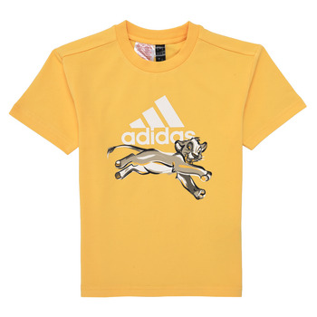 Textiel Jongens T-shirts korte mouwen Adidas Sportswear adidas Disney Lion King T-Shirt Geel