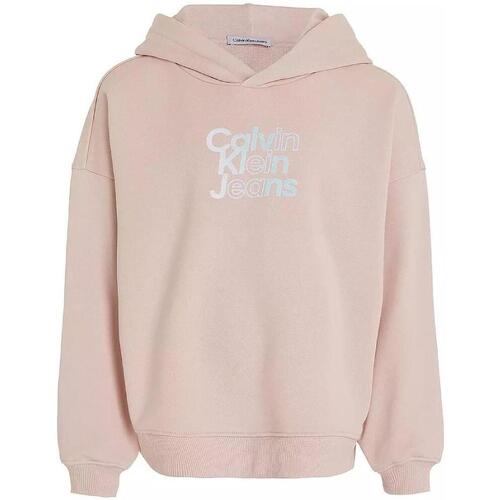 Textiel Meisjes Sweaters / Sweatshirts Calvin Klein Jeans  Roze