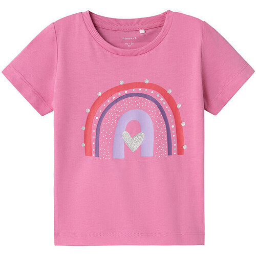 Textiel Meisjes T-shirts & Polo’s Name it  Roze