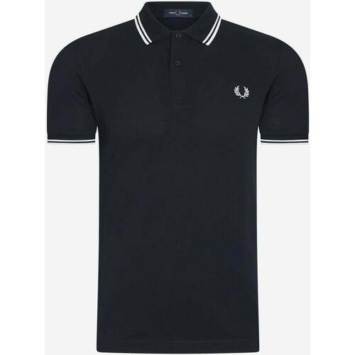 Textiel Heren T-shirts & Polo’s Fred Perry Twin tipped  shirt Blauw