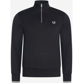 Textiel Heren Truien Fred Perry Half zip sweatshirt Zwart