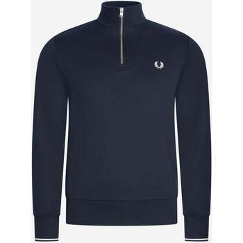 Textiel Heren Truien Fred Perry Half zip sweatshirt Blauw