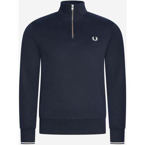 Textiel Heren Truien Fred Perry Half zip sweatshirt Blauw