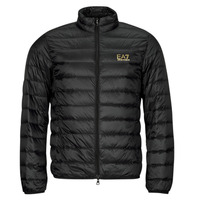 Textiel Heren Dons gevoerde jassen Emporio Armani EA7 CORE IDENTITY DOWN JACKET Zwart / Goud