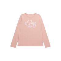 Textiel Meisjes T-shirts met lange mouwen Guess LS T SHIRT Roze