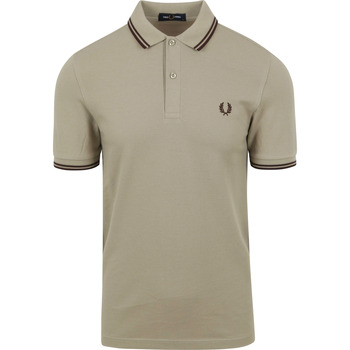 Textiel Heren T-shirts & Polo’s Fred Perry Polo M3600 Greige U84 Beige