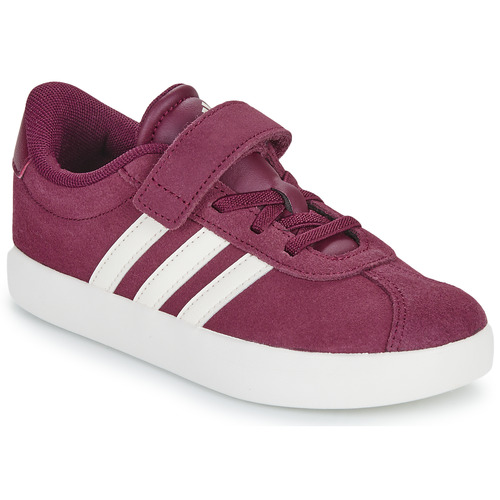 Schoenen Kinderen Lage sneakers Adidas Sportswear VL COURT 3.0 EL C Bordeau / Wit