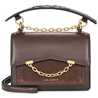 Tassen Dames Schoudertassen met riem Karl Lagerfeld K/SEVEN GRAINY SP SB SUEDE Bruin