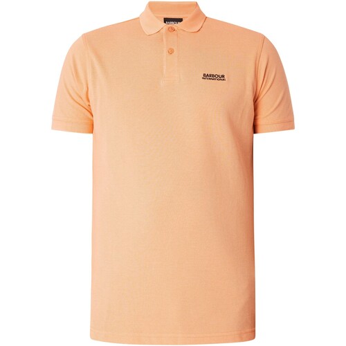 Textiel Heren Polo's korte mouwen Barbour Tourer piqué poloshirt Roze