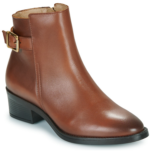 Schoenen Dames Enkellaarzen Betty London ANNA Cognac