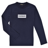 Textiel Jongens T-shirts met lange mouwen Napapijri K S-CHAMOIS LS Marine