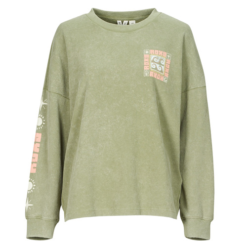 Textiel Dames T-shirts met lange mouwen Roxy EAST SIDE MIDWEIGHT LS Groen