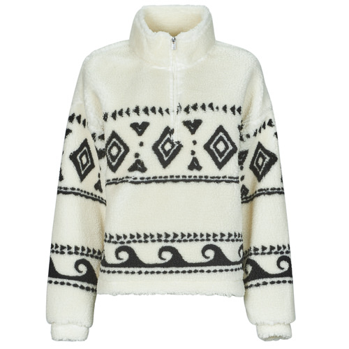 Textiel Dames Fleece Roxy TREASURE SOUL Zwart / Wit