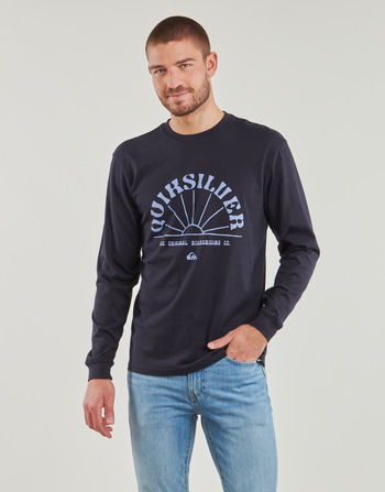 Textiel Heren T-shirts met lange mouwen Quiksilver RAYS FOR DAYS LS Marine