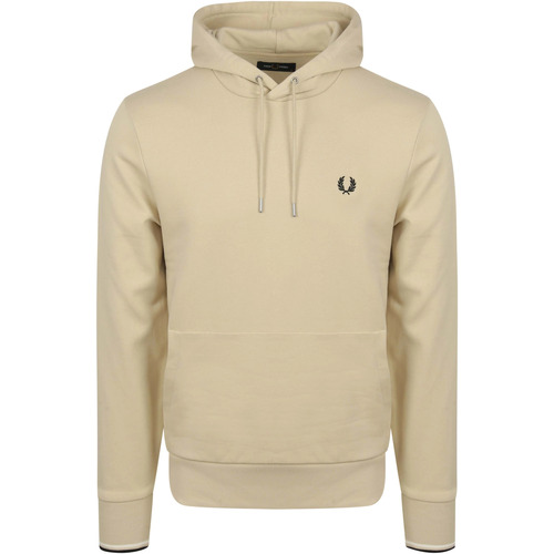 Textiel Heren Sweaters / Sweatshirts Fred Perry Hoodie Logo Beige Beige