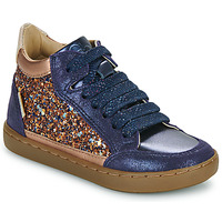 Schoenen Meisjes Hoge sneakers Shoo Pom PLAY CONNECT Marine / Goud