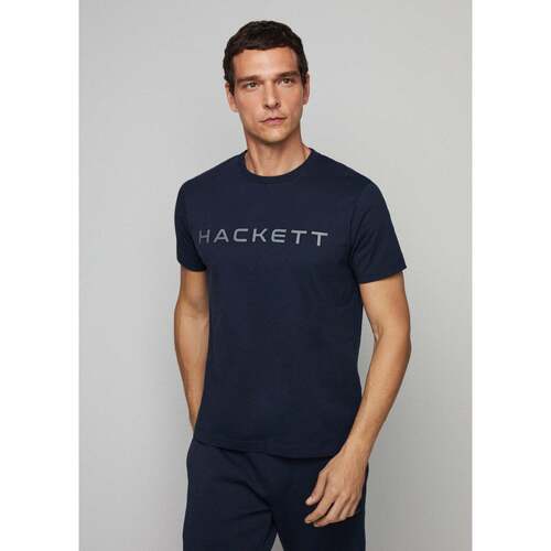 Textiel Heren T-shirts & Polo’s Hackett Essential tee Blauw