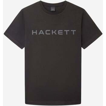 Textiel Heren T-shirts & Polo’s Hackett Essential tee Zwart