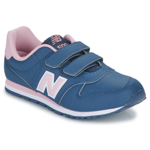 Schoenen Meisjes Lage sneakers New Balance 500 Marine / Roze