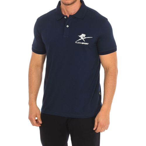 Textiel Heren Polo's korte mouwen Philipp Plein Sport PIPS506-85 Marine