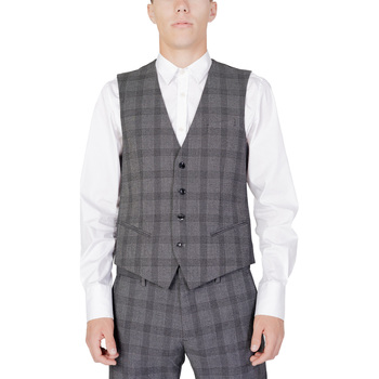 Textiel Heren Gilets Antony Morato SLIM FIT IN TESSUTO MISTO MMVS00007-FA650312 Zwart