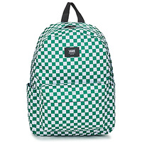 Tassen Rugzakken Vans OLD SKOOL GROM CHECK BACKPACK Wit / Groen