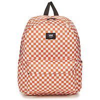 Tassen Rugzakken Vans OLD SKOOL CHECK BACKPACK Wit / Oranje