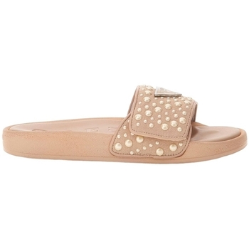 Schoenen Dames Leren slippers Guess CALLEN Beige