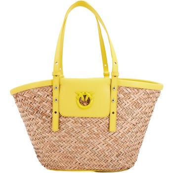 Tassen Dames Tassen   Pinko LOVE SUMMER BASKET Geel