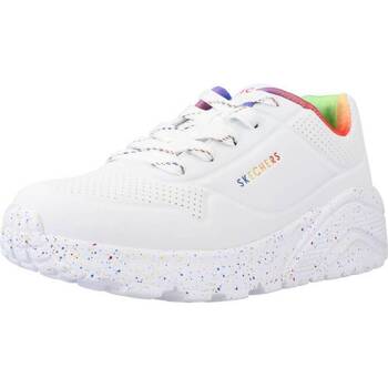 Schoenen Meisjes Sneakers Skechers UNO LITE Wit