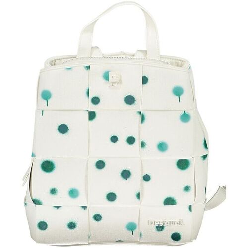 Tassen Dames Rugzakken Desigual Polka Dot rugzak met meerdere compartimenten Wit