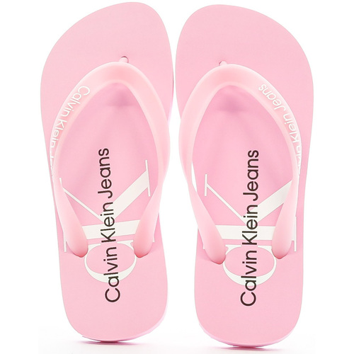 Schoenen Dames Teenslippers Calvin Klein Jeans  Roze