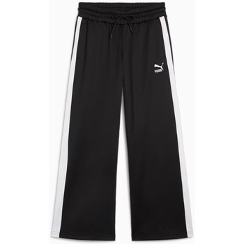 Textiel Dames Broeken / Pantalons Puma T7 LOW RISE TRACK Zwart