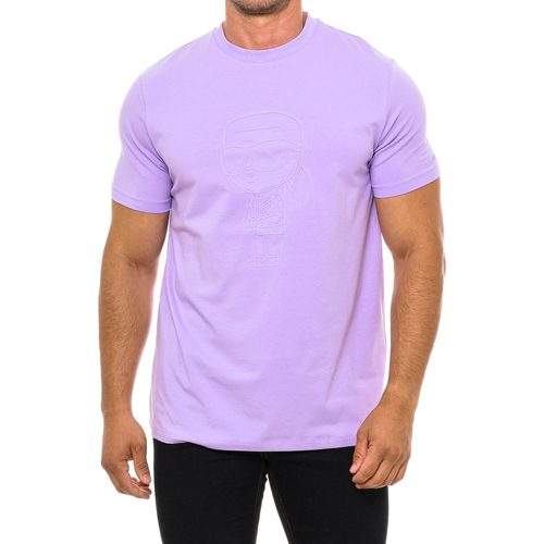 Textiel Heren T-shirts korte mouwen Karl Lagerfeld 755402533221-230 Violet