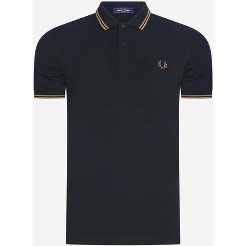 Textiel Heren T-shirts & Polo’s Fred Perry Twin tipped  shirt Zwart