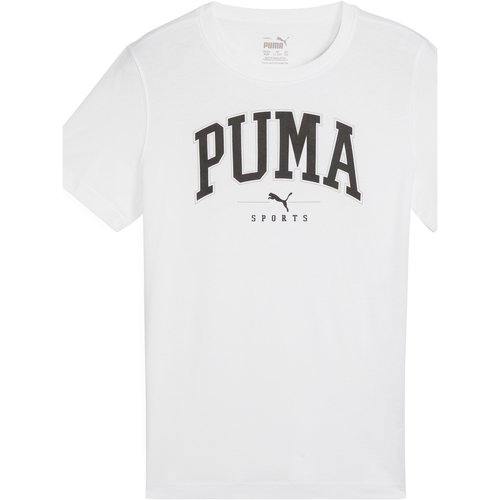 Textiel Meisjes T-shirts korte mouwen Puma 240862 Wit