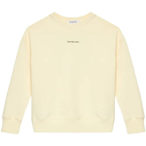 Textiel Jongens Sweaters / Sweatshirts Calvin Klein Jeans IB0IB02258 Beige