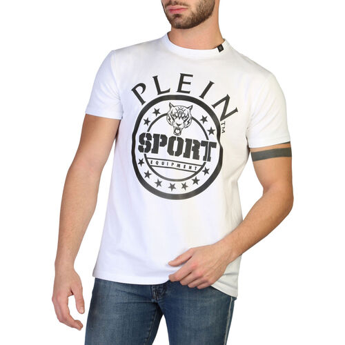 Textiel Heren T-shirts korte mouwen Philipp Plein Sport - tips128tn Wit