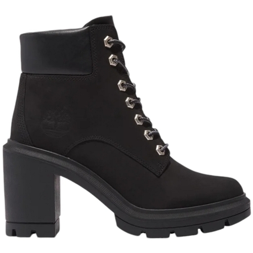 Schoenen Dames Enkellaarzen Timberland ALLINGTON HEIGHTS MID LACE UP Zwart