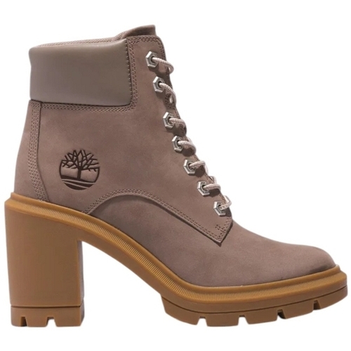 Schoenen Dames Enkellaarzen Timberland ALLINGTON HEIGHTS MID LACE UP Grijs