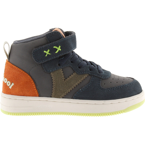 Schoenen Jongens Lage sneakers Victoria laars 1124122 Tiempo leereffect ANTRACIET