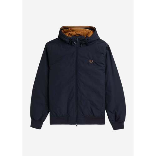 Textiel Heren Dons gevoerde jassen Fred Perry The hooded brentham jacket Blauw