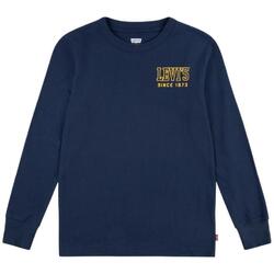 Textiel Jongens T-shirts korte mouwen Levi's  Blauw