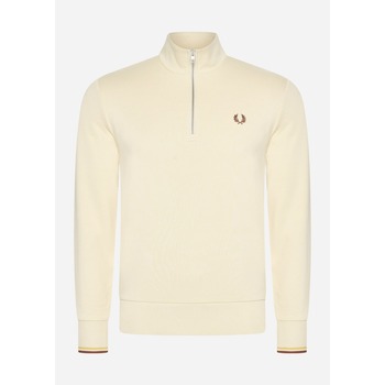 Textiel Heren Truien Fred Perry Half zip sweatshirt Beige