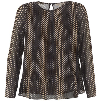 Textiel Dames Tops / Blousjes MICHAEL Michael Kors OMBOBO Zwart / Beige