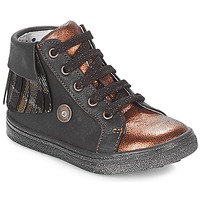 Schoenen Meisjes Hoge sneakers Catimini LOULOU Zwart / Koper