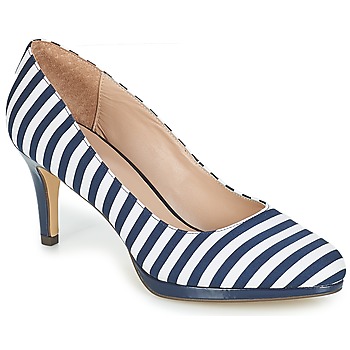 Schoenen Dames pumps André CRYSTAL Gestreept / Blauw