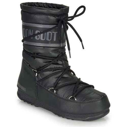 Buty Damskie Śniegowce Moon Boot MOON BOOT MID NYLON WP Czarny