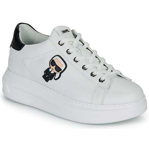 Buty Damskie Trampki niskie Karl Lagerfeld KAPRI KARL IKONIC LO LACE Biały / Czarny