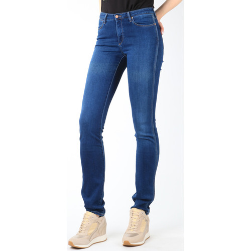 tekstylia Damskie Jeansy straight leg Wrangler Jeansy  Cold Sky W26E8481V 